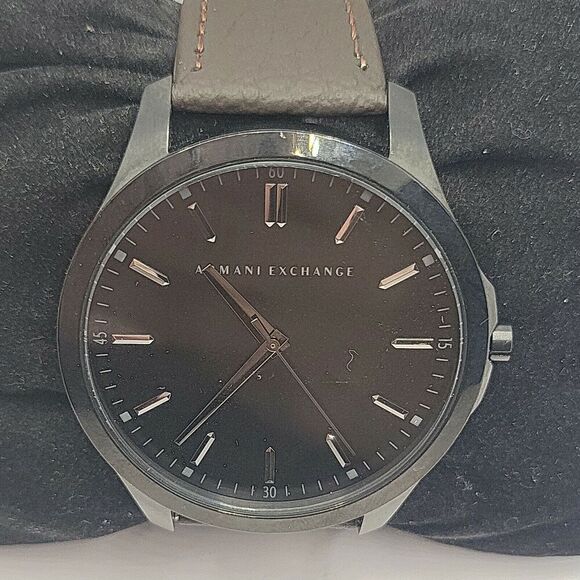 Armani Exchange AX2148 Men's Brown Leather Analog Dial Quartz Wrist Watch BC491 - Picture 1 of 10